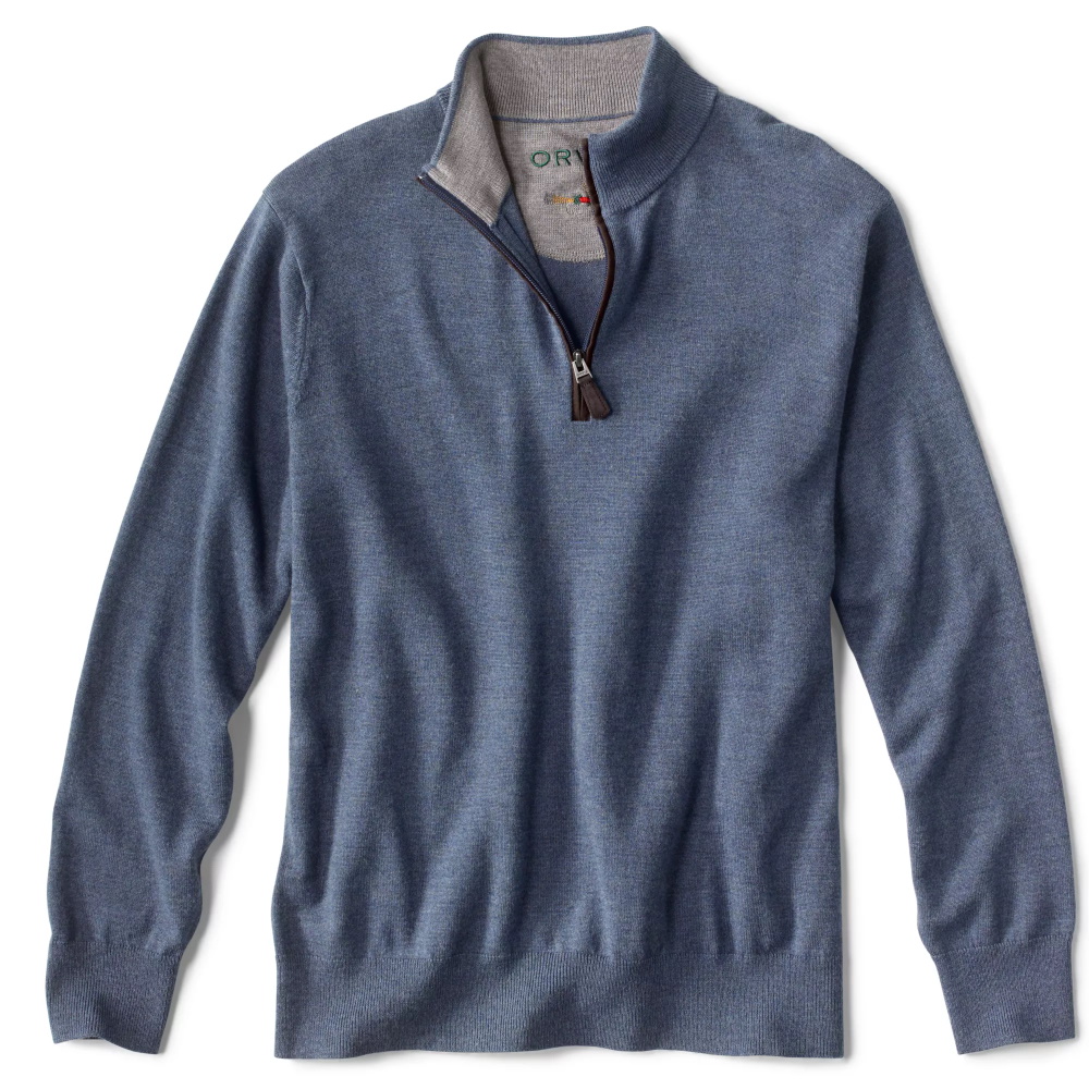 Orvis M's Merino Wool Quarter-Zip Sweater 2.0
